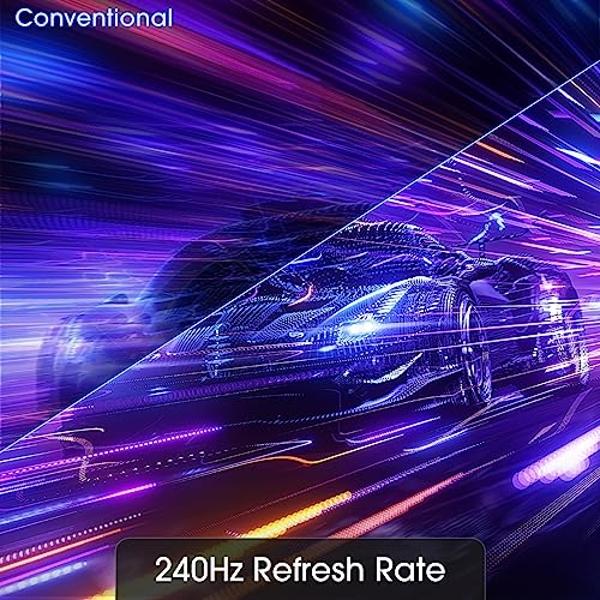 Monitor curvo para juegos Sceptre de 32 pulgadas con overdrive de hasta 240 Hz, DisplayPort de 165 Hz, HDMI de 144 Hz, AMD FreeSync, altavoces integrados, negro máquina (C325B-185R