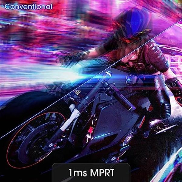 Monitor curvo para juegos Sceptre de 32 pulgadas con overdrive de hasta 240 Hz, DisplayPort de 165 Hz, HDMI de 144 Hz, AMD FreeSync, altavoces integrados, negro máquina (C325B-185R