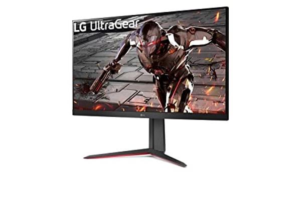 Monitor para juegos LG 32GN650-B Ultragear de 32" QHD (2560 x 1440), frecuencia de actualización de 165 Hz, MBR de 1 ms, HDR 10, gama cromática sRGB del 95 %, AMD FreeSync (negro)