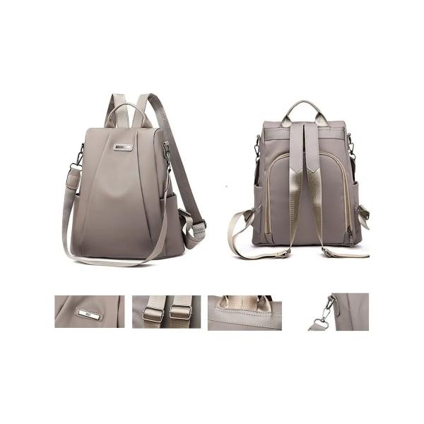 Mochila Impermeable Gris Ocio Turismo Liso Gris