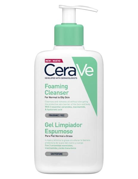 Gel Cerave Limpiador Espumoso Piel Normal A Grasa De 236 ml