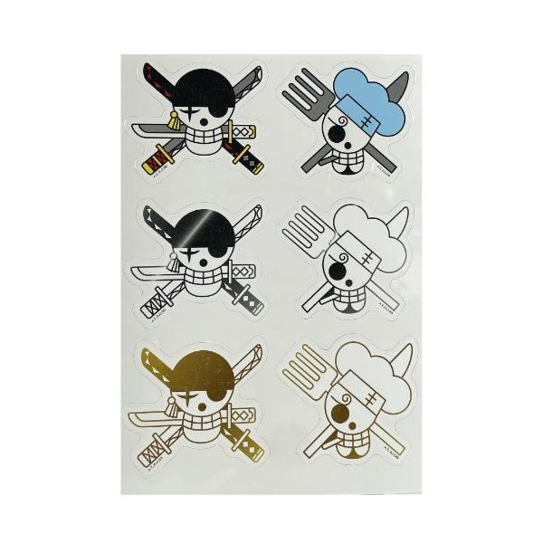 Calcomanías de tatuajes temporales Pegatinas Hidrotransferible de One Piece Anime