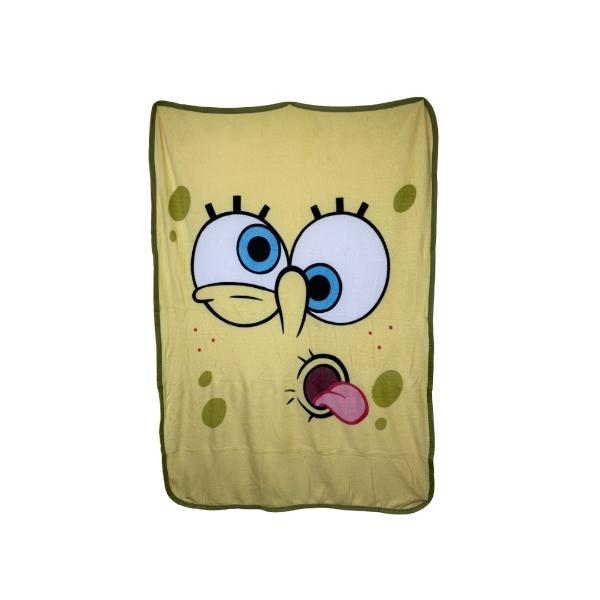 FRAZADA COBIJA BOB ESPONJA 117 X 152 CM