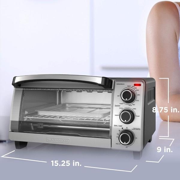 Horno Eléctrico Convección Natural Black+Decker  4 Funciones 10L