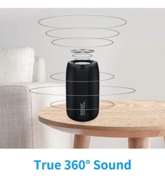 Bocina portátil con bluetooth negra