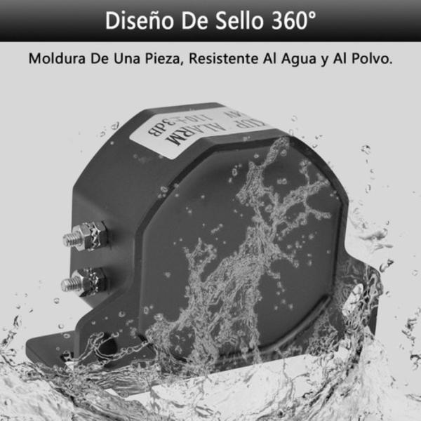 Alarma Reversa Hella Equipo Pesado Uso Rudo Trailer Camion Negro