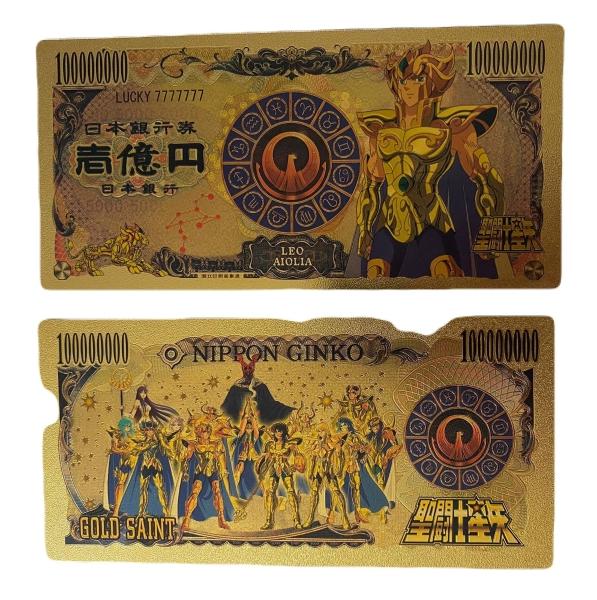 Billete Conmemorativo Anime Saint Seiya Aioria de Leo