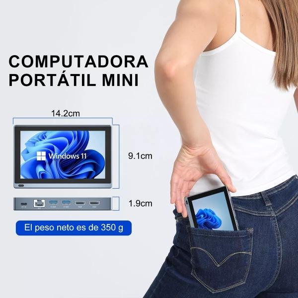 Mini PC HIGOLE PC Mini Pc Gole 1 Pro Procesador Intel Celeron J4125 8GB de RAM Almacenamiento 128GB 12V