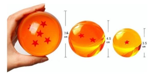 Esferas Del Dragón Caja De 7 Esferas De Dragon Ball Z Amarillo