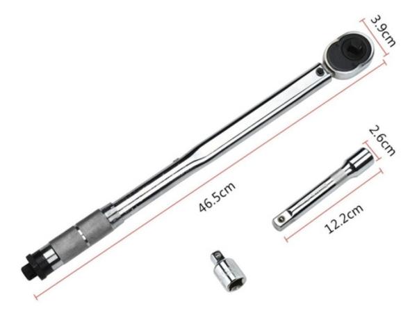 Torquímetro De Trueno Llave De Torque 3/8 19-110nm Plata 