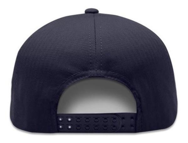 Gorras Plana Lisa Unitalla 7 Paneles Negro
