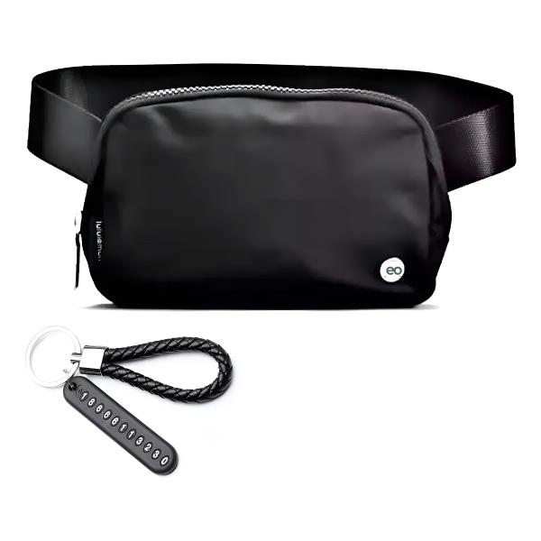 Bolsa Para Cinturón, Negro Llavero Prevencion