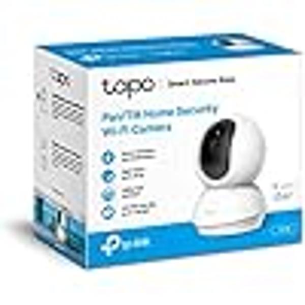 Tapo TP-Link TC70, Cámara Wi-Fi de Seguridad Interior,1080P, Cámara IP Domo 360°, Control Remoto de Aplicaciones