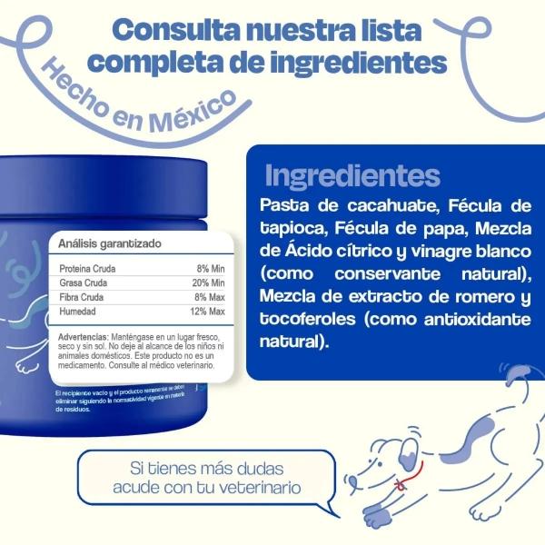 Recubrimiento de Pastillas para Perros Sabor Crema de Cacahuate - Pill Wrap