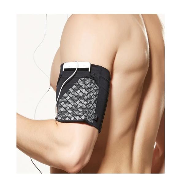 Brazalete Deportivo Teléfono Bolsa Para Llaves Y Correr Negro