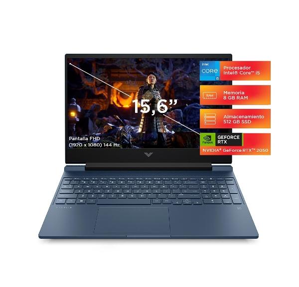 Notebook Gaming Victus 15-fa1090la Intel Core i5 8GB RAM 512GB SSD Nvidia RTX 2050 15,6"