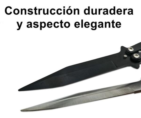Cuchillo Navaja Entrenamiento Tipo Mariposa Negro