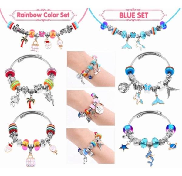Kit De Cuentas Para Hacer Pulseras, Collares Y Joyas, 112 Pz