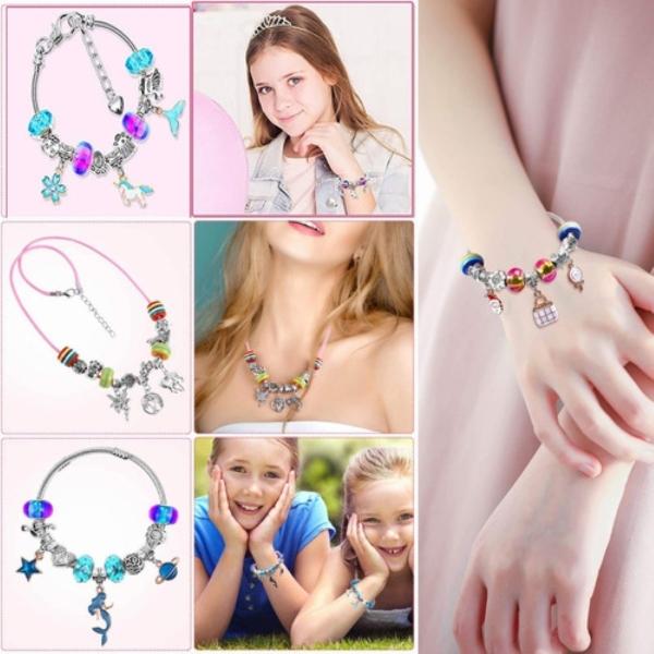 Kit De Cuentas Para Hacer Pulseras, Collares Y Joyas, 112 Pz