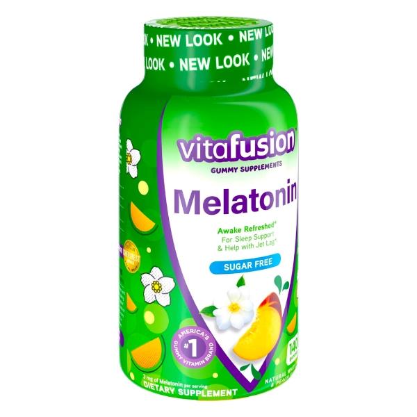 Vitafusion Melatonina Gomitas 3 mg Sin Azúcar 140 Pzs Sueño Reparador