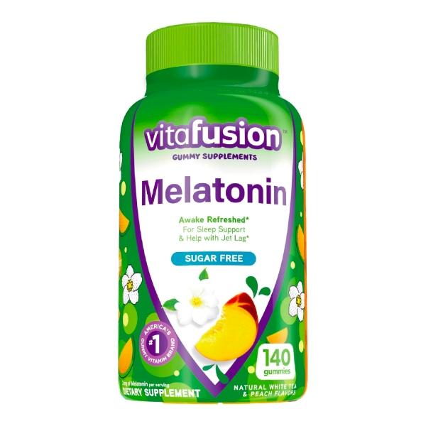 Vitafusion Melatonina Gomitas 3 mg Sin Azúcar 140 Pzs Sueño Reparador