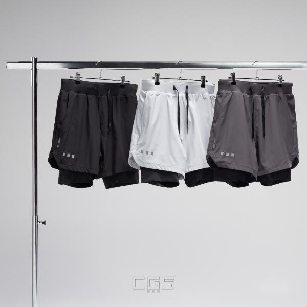 CGS APPAREL Shorts Hombre 2 en 1 con Licra para Gym y Correr - Deportivo Transpirable y Ligero