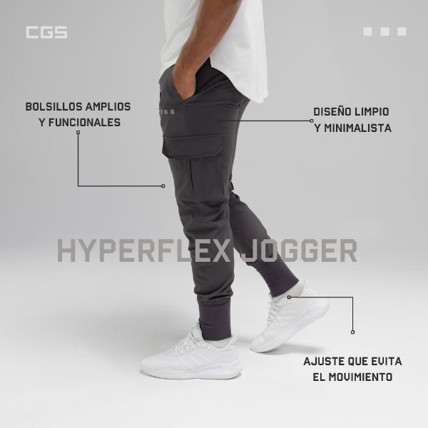 CGS APPAREL Hyperflex Jogger Cargo Hombre - Pants Deportivo Elástico y Transpirable para Gym, Entrenamiento