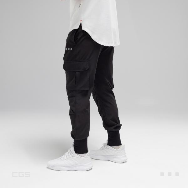 CGS APPAREL Hyperflex Jogger Cargo Hombre - Pants Deportivo Elástico y Transpirable para Gym, Entrenamiento
