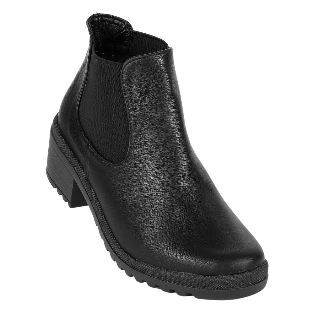 Botín Mujer Casual Tacón Negro Stfashion 04603902