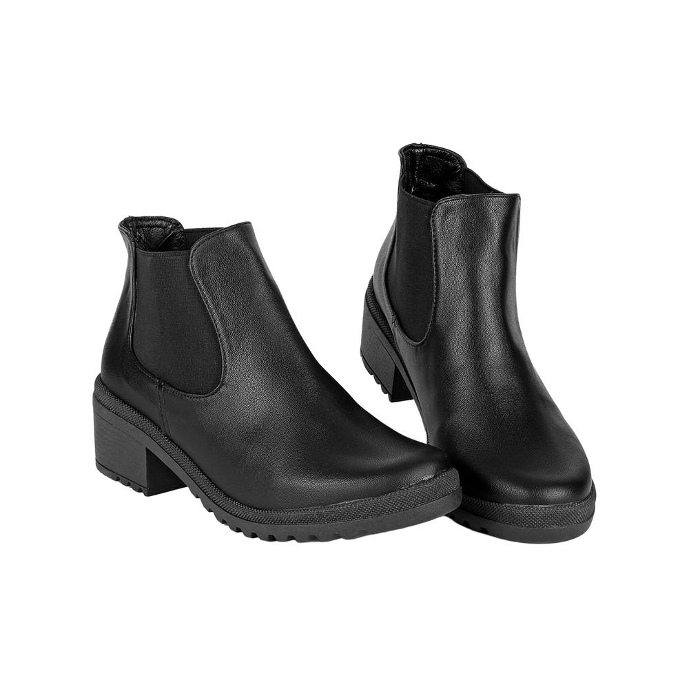 Botín Mujer Casual Tacón Negro Stfashion 04603902