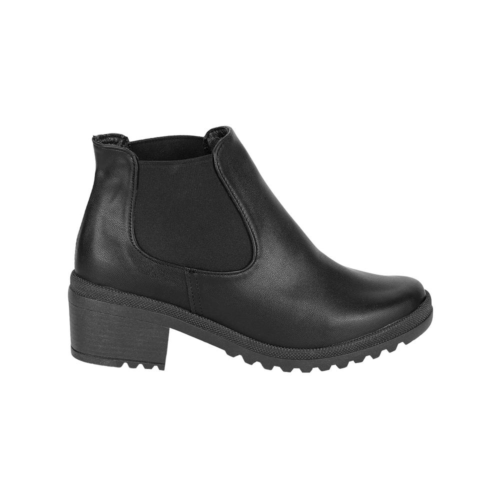 Botín Mujer Casual Tacón Negro Stfashion 04603902