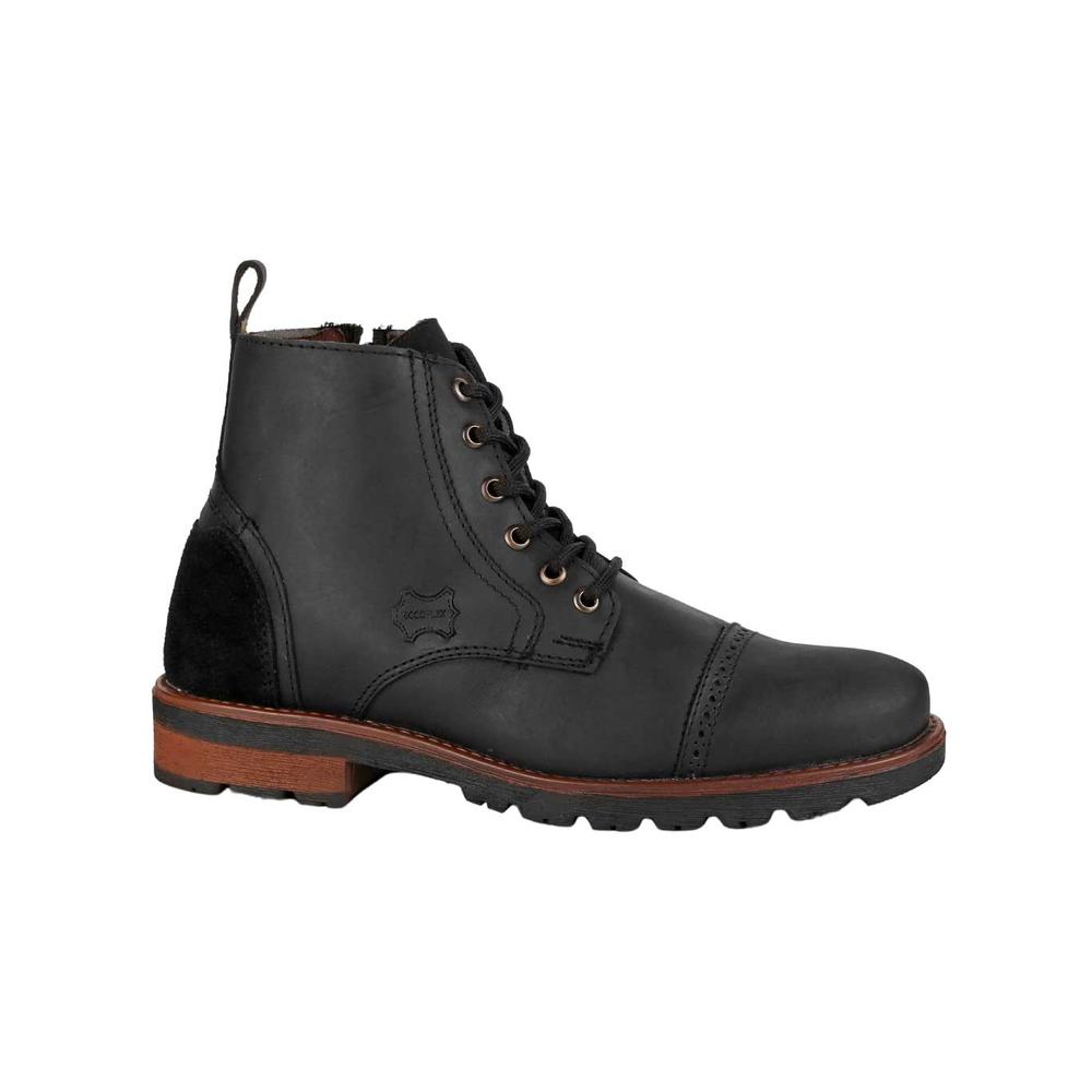 Botín Hombre Casual Botín Negro Piel Eccoflex 03403900
