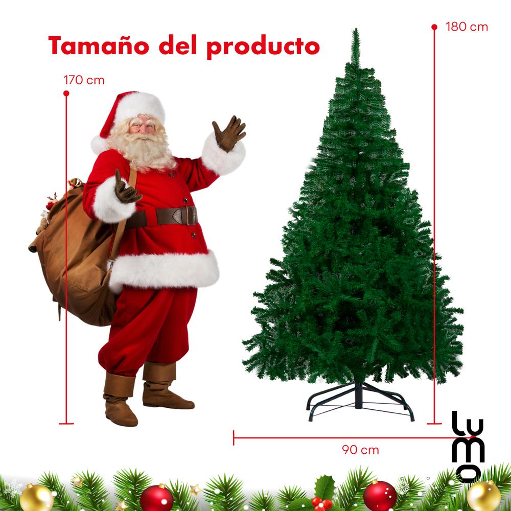 Arbol Pino De Navidad Artificial 1.80 Metros Frondoso Verde