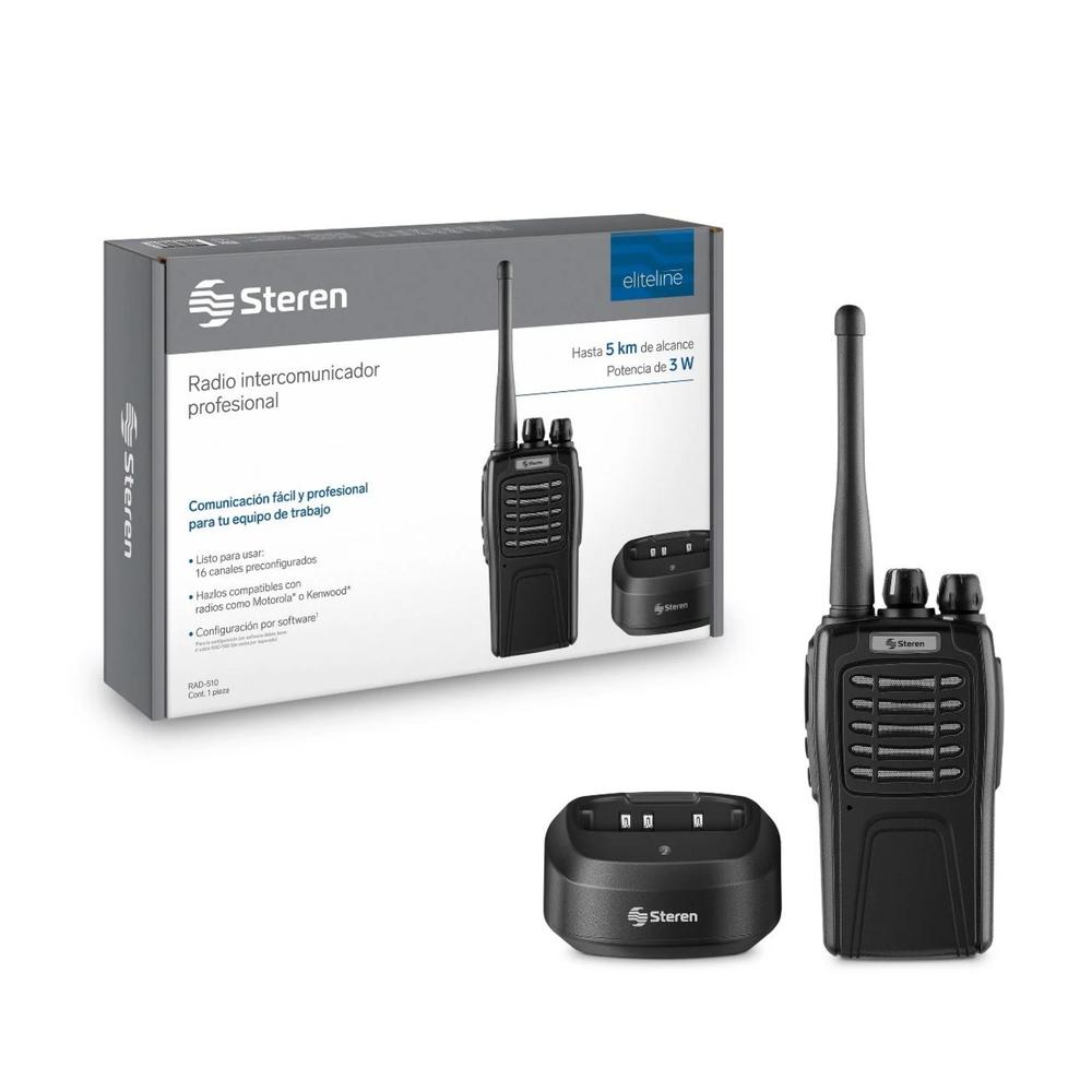 RADIO INTERCOMUNICADOR PROFESIONAL 5 KM ALCANCE STEREN