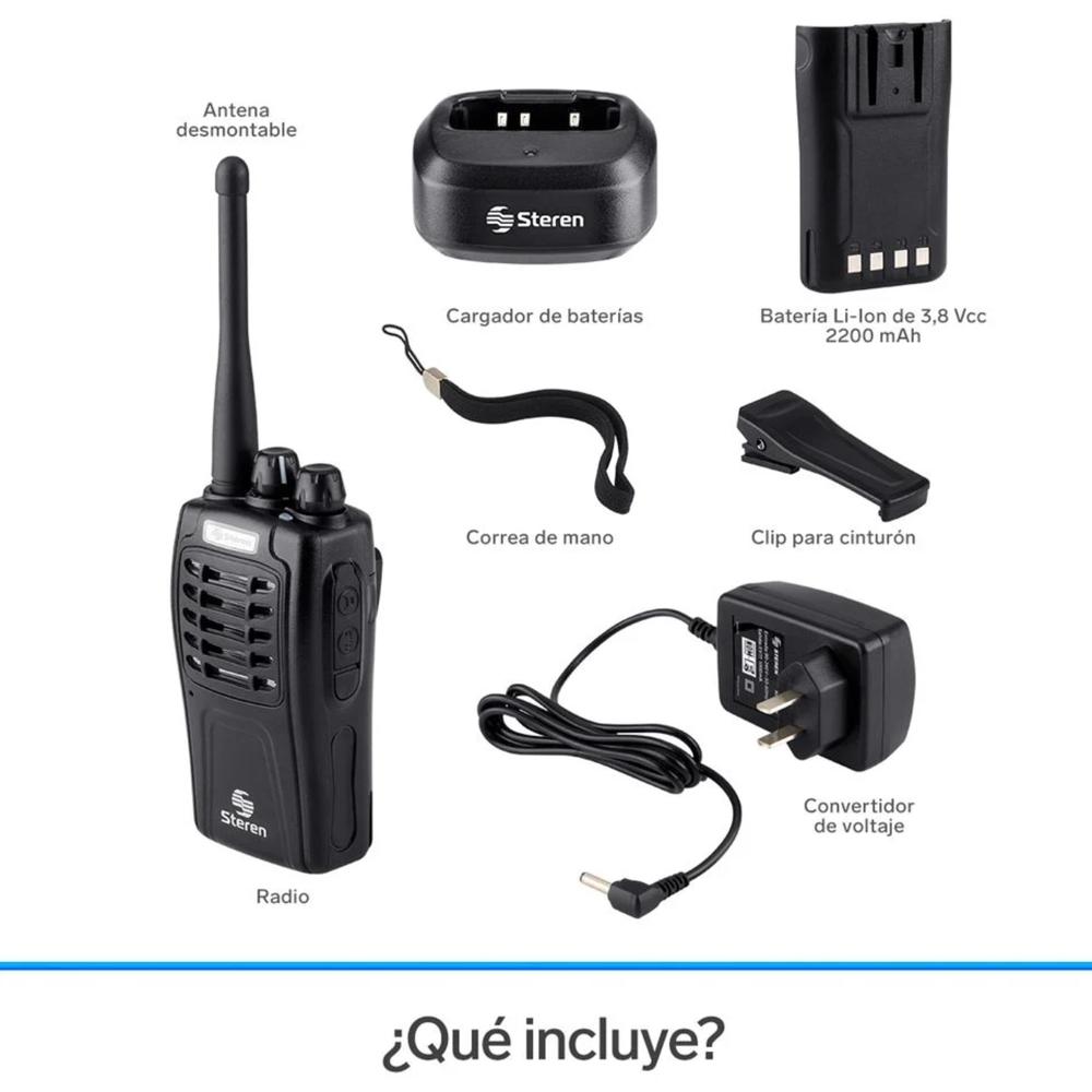 RADIO INTERCOMUNICADOR PROFESIONAL 5 KM ALCANCE STEREN