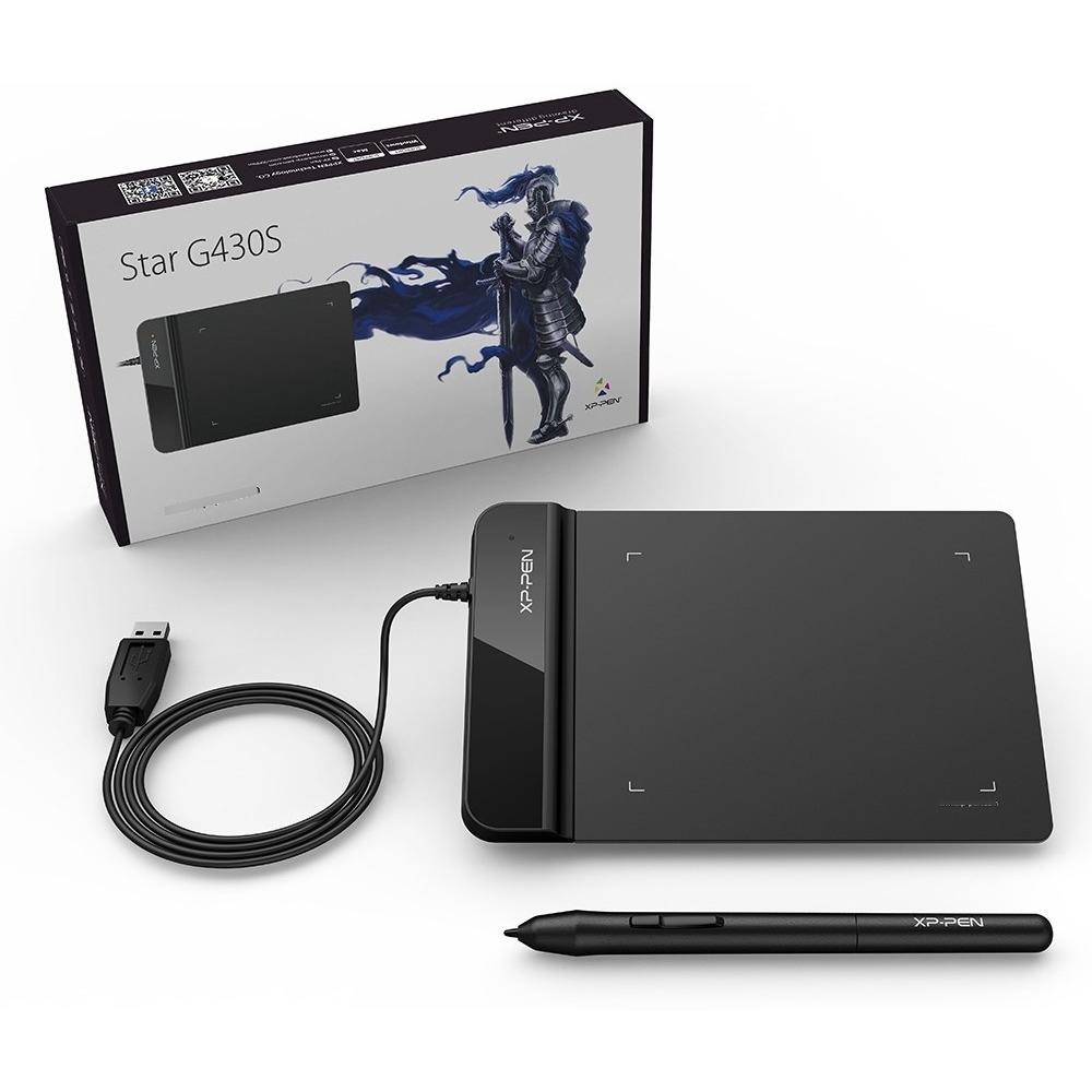Tableta Digitalizadora Con 4 Piezas Star G430S Black Xp-Pen