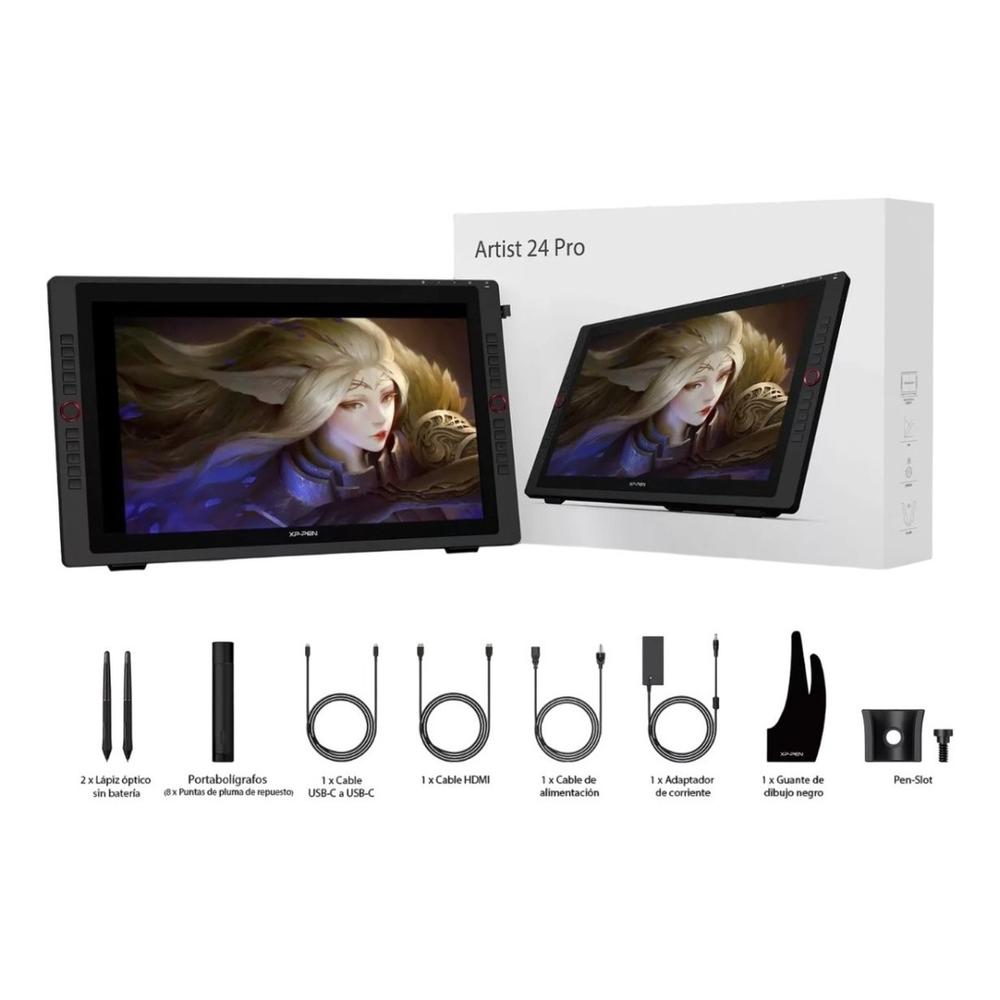 Tableta Grafica Con Pantalla Artist 24 Pro 24 Negra Xp-Pen