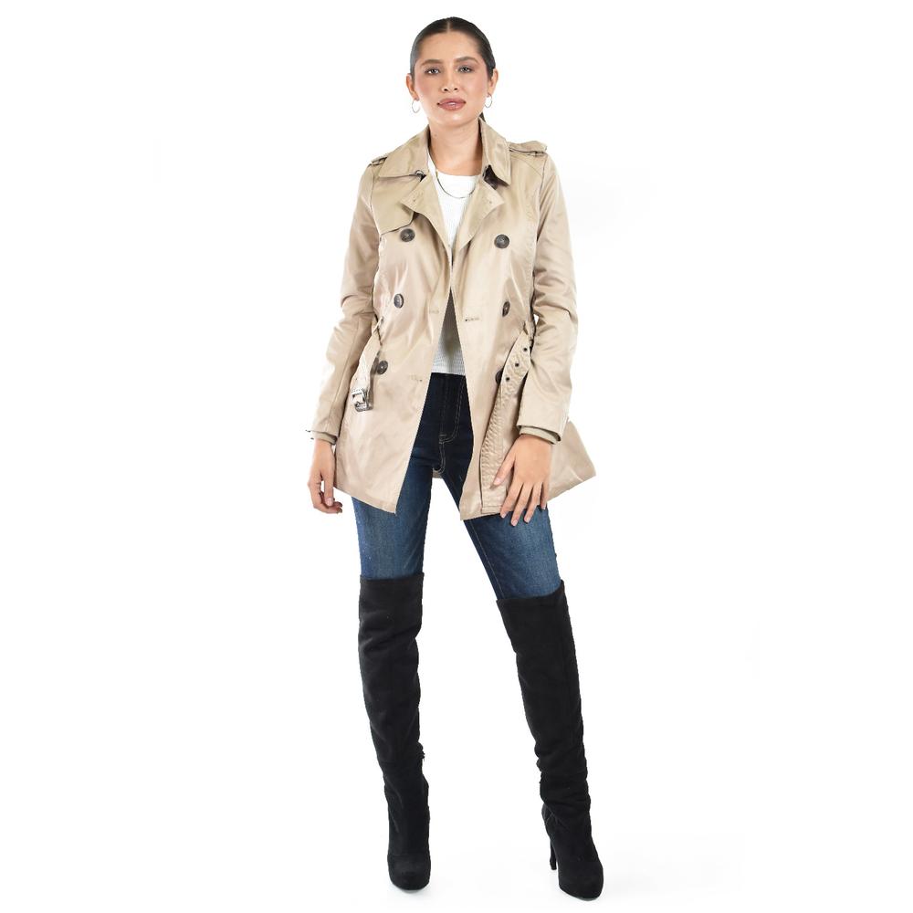 Gabardina de doble botonadura Roman Fashion /Juvenil, 6749 (Beige)