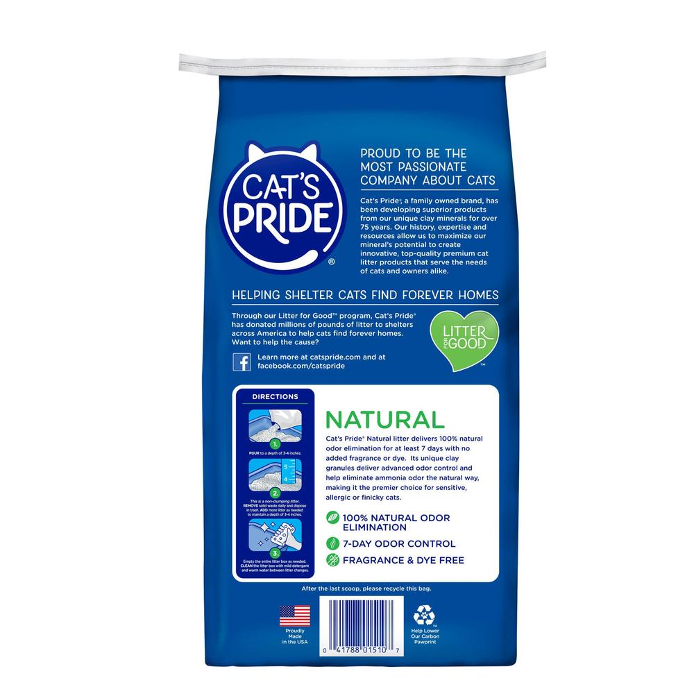 Arena para Gato Cat's Pride Natural No aglutinante 4.53 kg