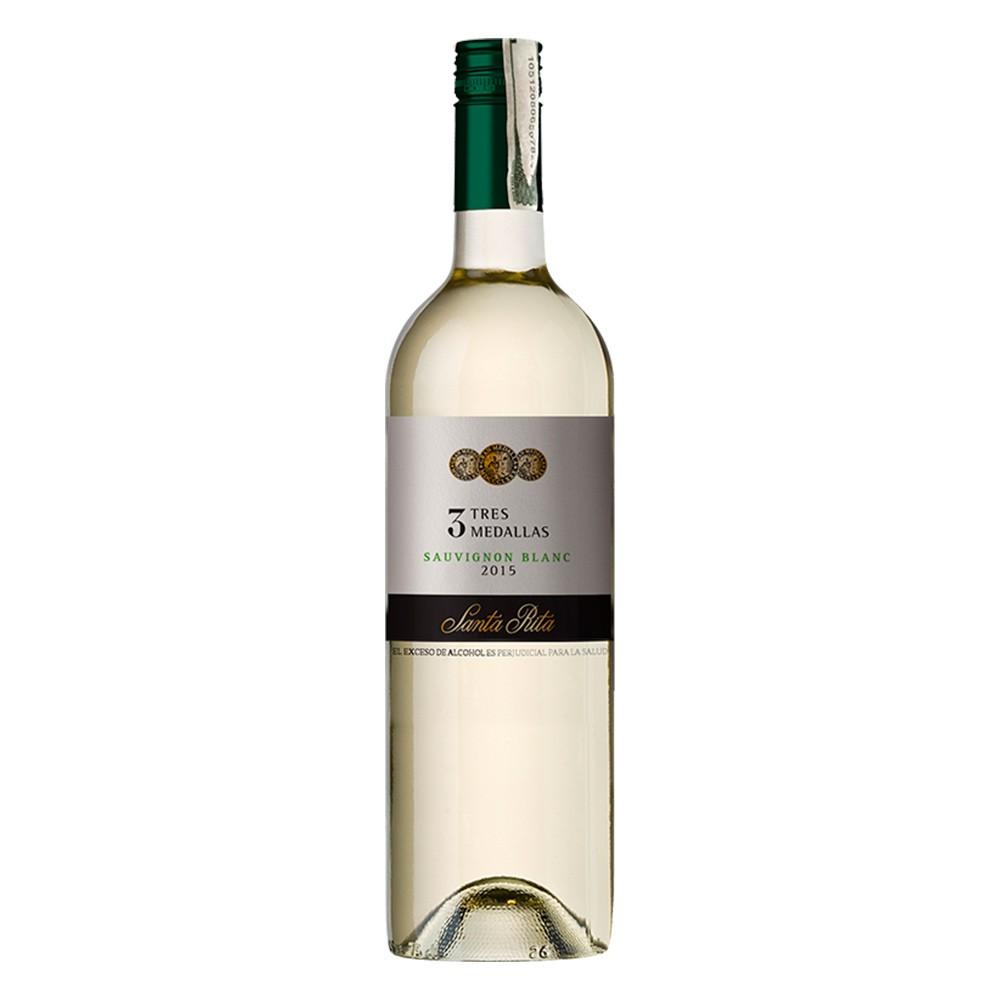 Pack de 4 Vino Blanco Santa Rita Tres Medallas Sauvignon Blanc 750 ml