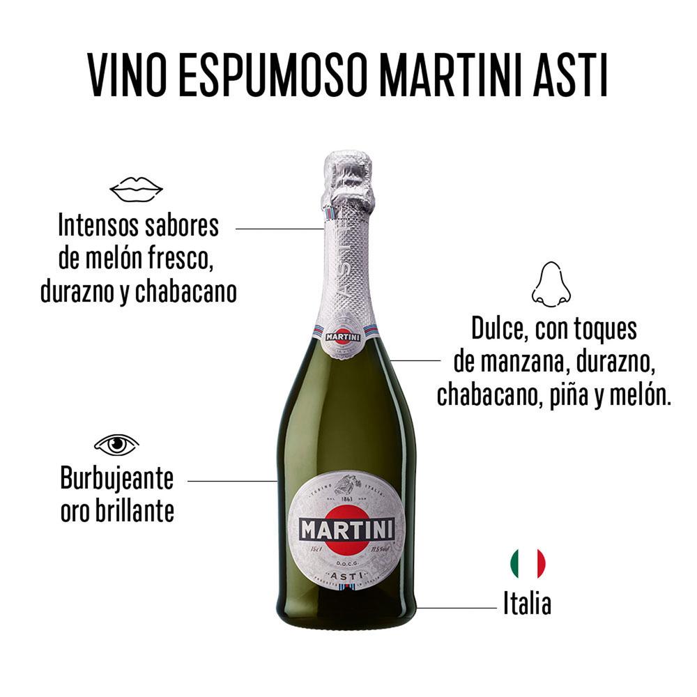 Pack de 4 Vino Espumoso Martini Asti Moscato 750 ml