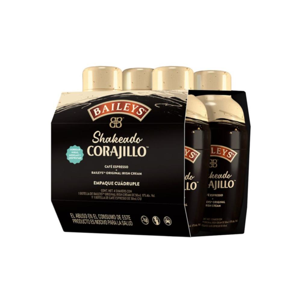 Pack de 6 Crema De Licor Baileys Shakeado Corajillo (4) 100 ml