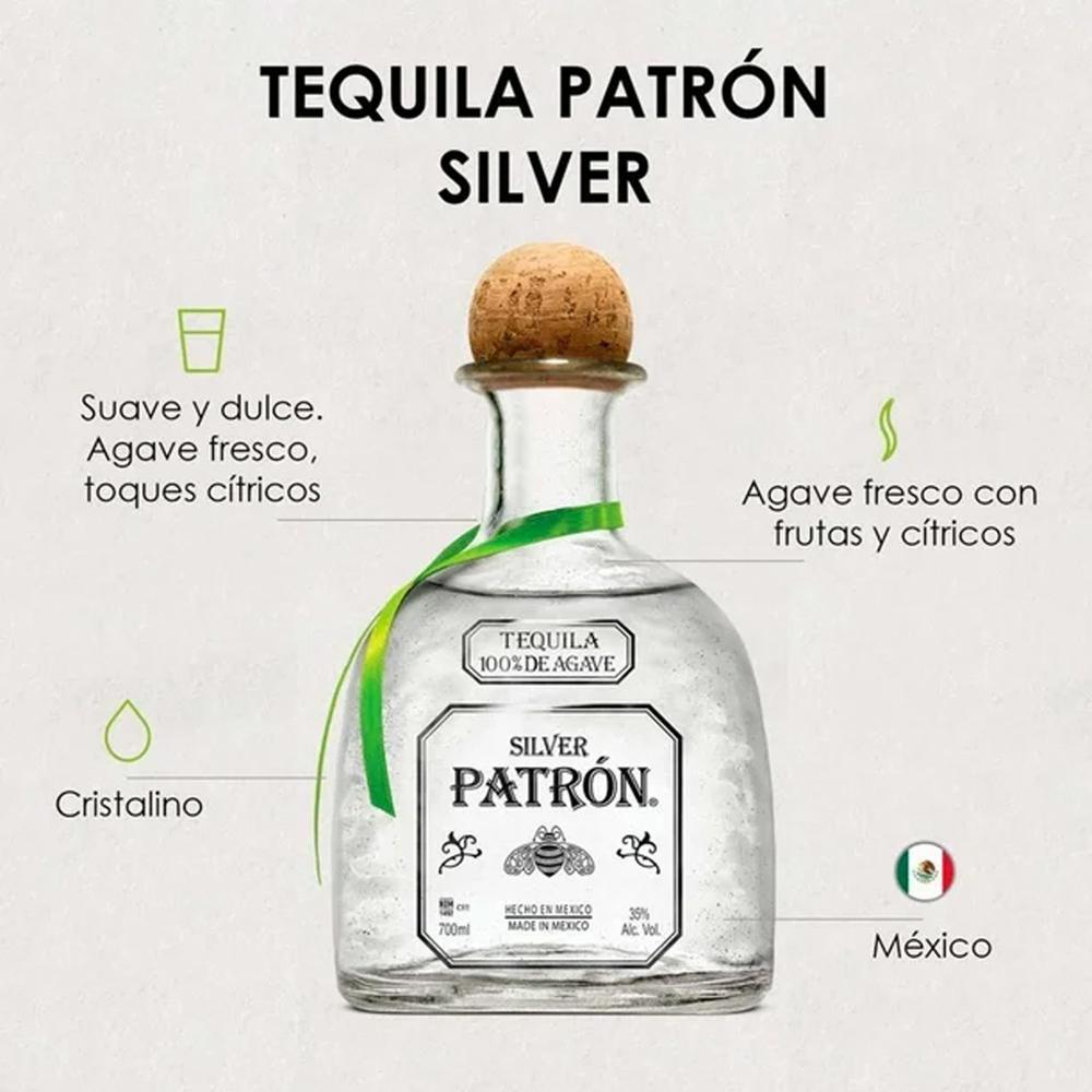 Pack de 6 Tequila Patrón Silver 100 ml