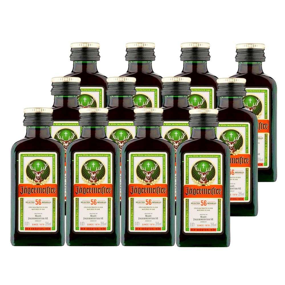 Pack de 12 Licor Jagermeister Mini 20 ml