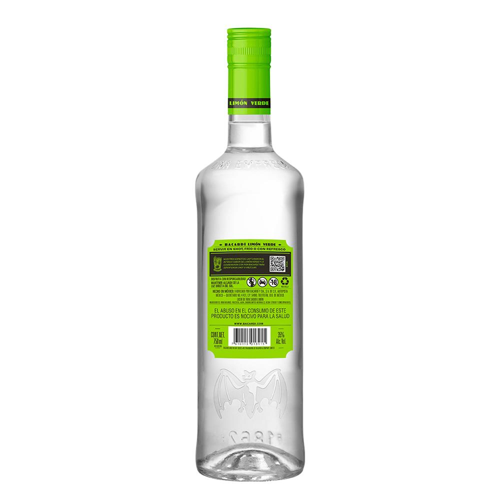 Ron Bacardi Limón Verde 750 Ml