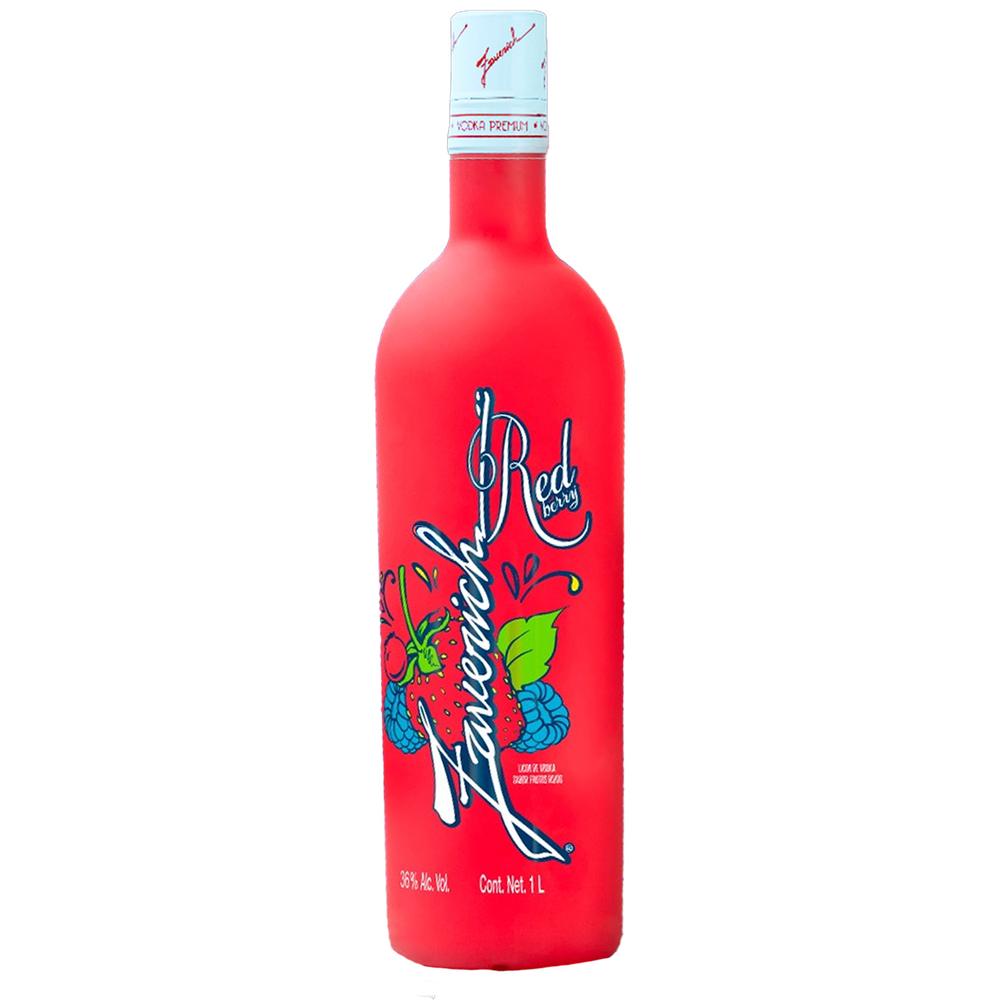 Paquete de 3 Vodka Zaverich Red Berry 1 L