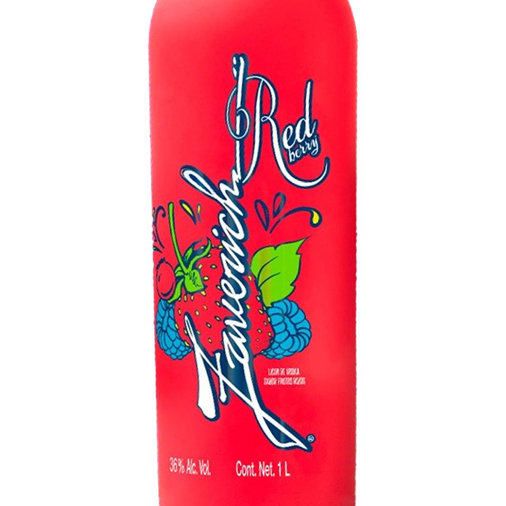 Paquete de 3 Vodka Zaverich Red Berry 1 L