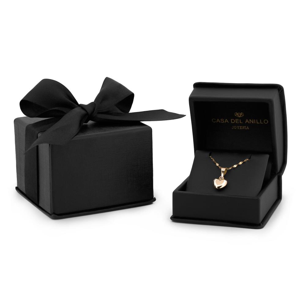 Cadena Gargantilla Dama Corazón Oro 10k Sólido