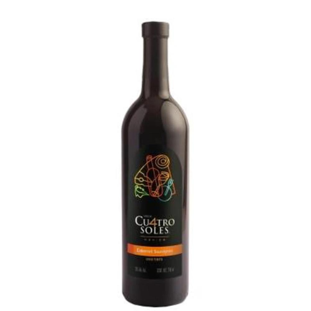 Pack de 4 Vino Tinto Cuatro Soles Cabernet Sauvignon 750 ml