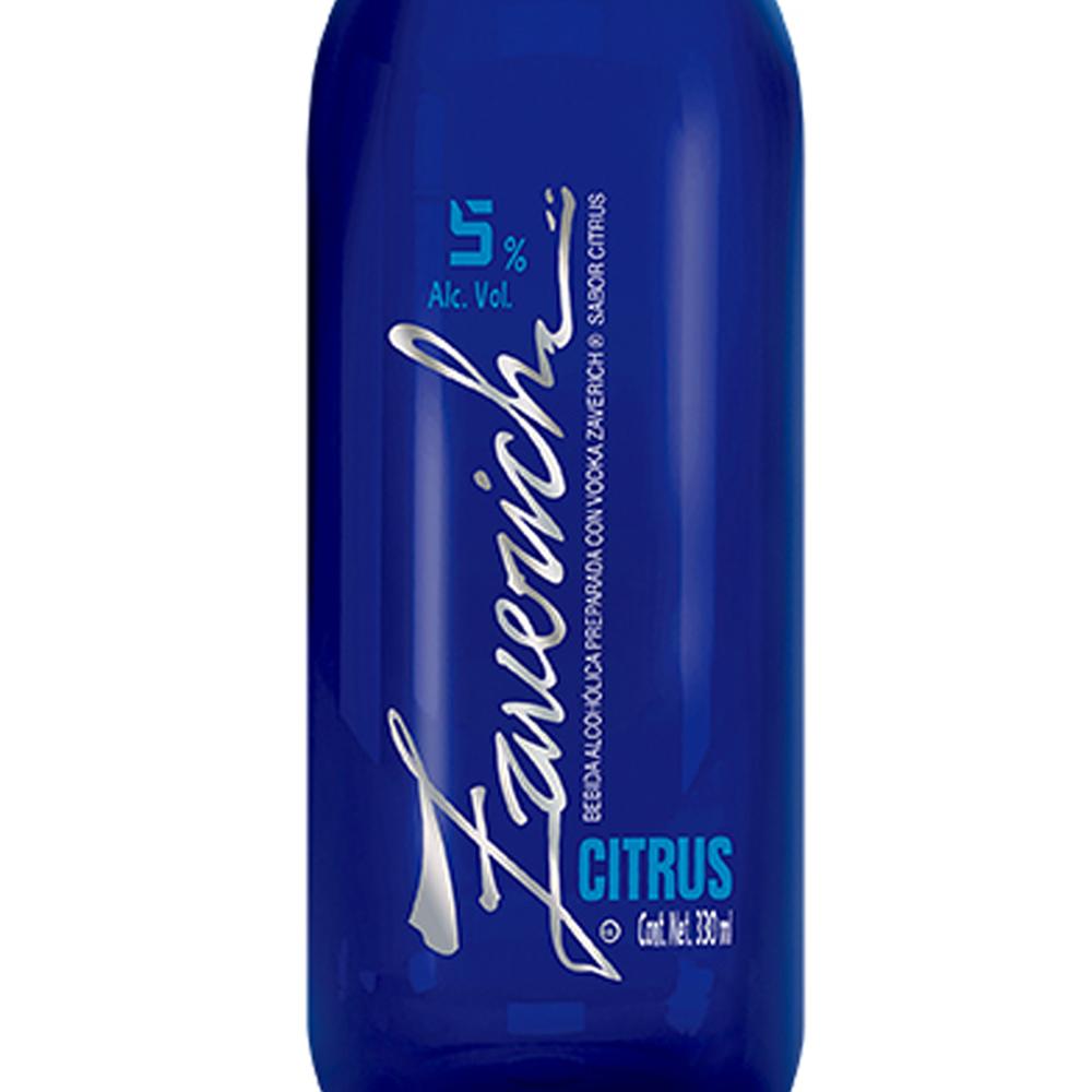 Pack de 12 Bebida Preparada Zaverich Citrus 330 ml